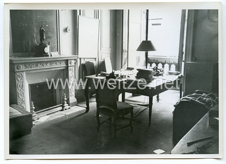 Wehrmacht Pressefoto: Paris Büro im Marine-Ministerium (Frankreich) 