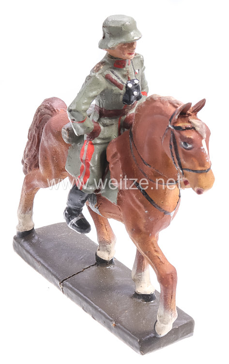 Lineol - Heer General mit Fernglas reitend auf Schrittpferd