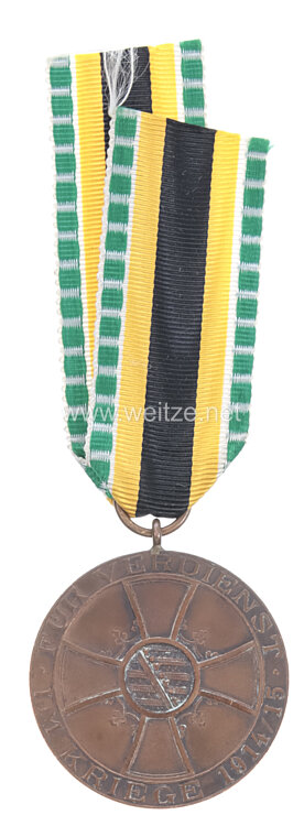 Sachsen-Meiningen Medaille für Verdienst im Kriege 1915-1918 Bild 2