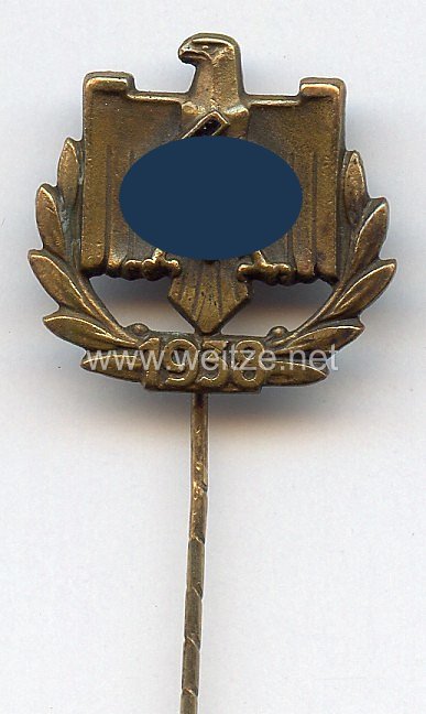 Deutscher Reichsbund für Leibesübungen ( DRL ) - Leistungsabzeichen in Bronze mit Jahreszahl " 1938 "