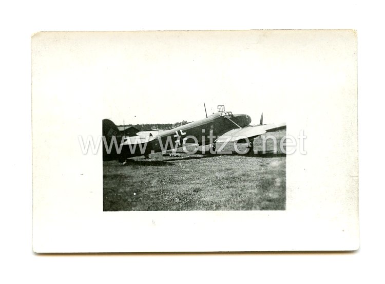 Luftwaffe Foto, Kampfflugzeug mit Staffelwappen