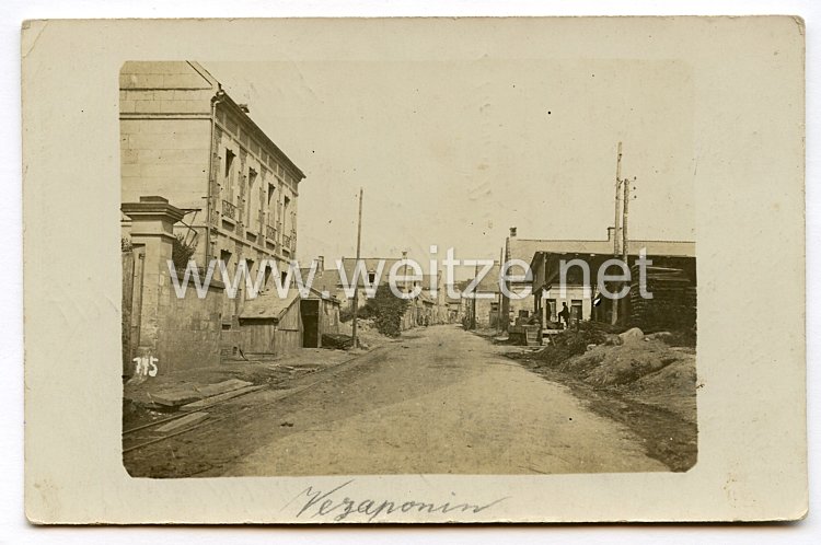 Foto Erster Weltkrieg: Ortschaft von Vézaponin (Frankreich)