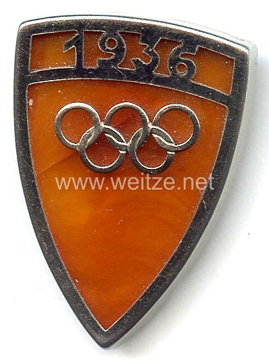XI. Olympischen Spiele 1936 Berlin - Brosche für ein Halstuch als Erinnerungsstück
