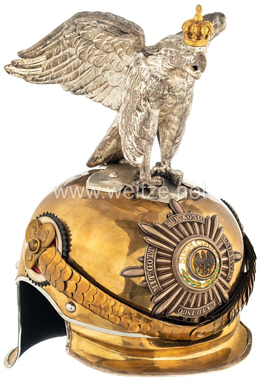 Preußen Helm für Offiziere im Regiment Garde du Corps