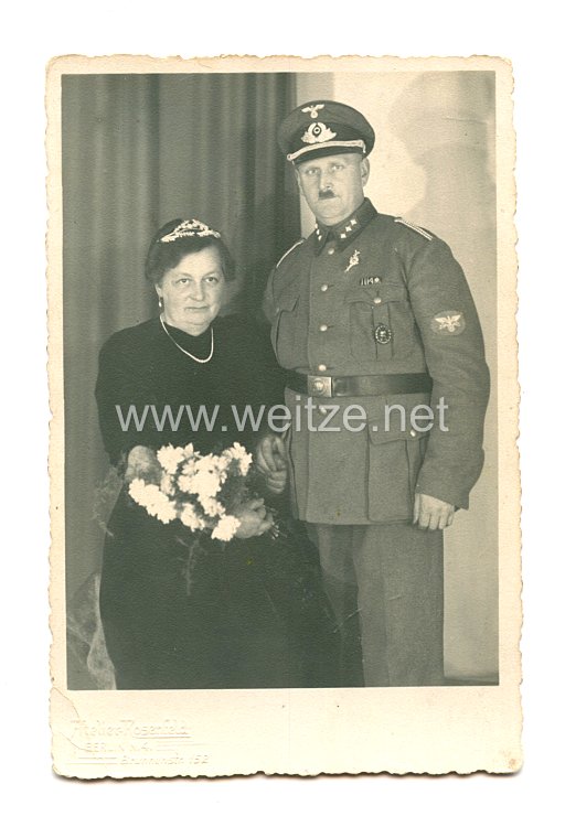 III. Reich Portraitfoto, Abteilungsführer des Postschutz