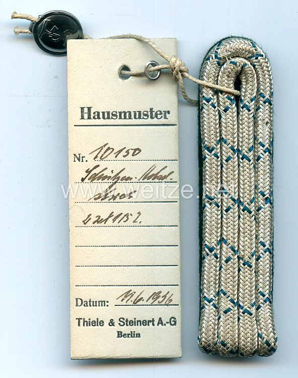 III. Reich Schützenverein Einzel Schulterstück