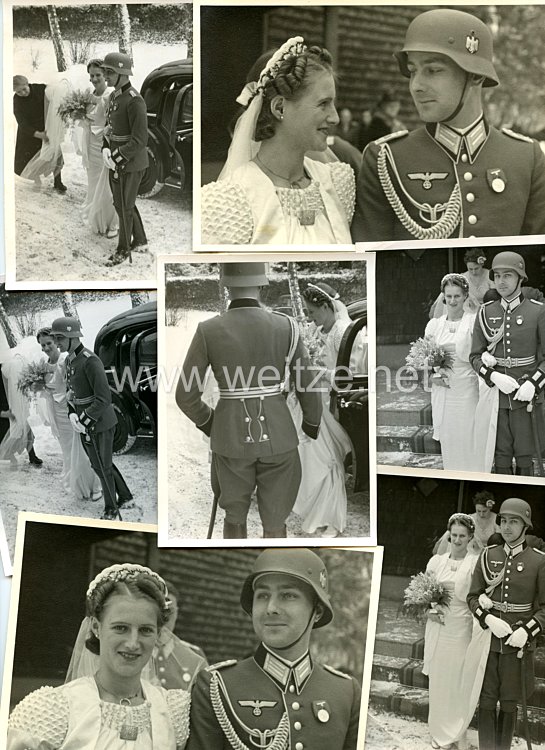 Wehrmacht Heer Fotokonvolut, Hochzeit eines Offizier der Wehrmacht Bild 2