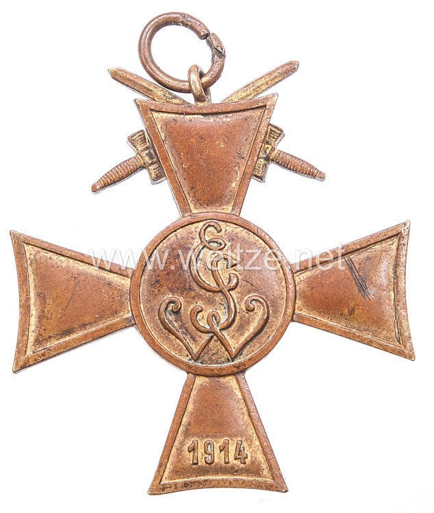 Sachsen Weimar Eisenach Ehrenkreuz der Krieger -u. Militärvereine  Bild 2