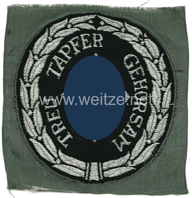 SD/Schutzmannschaften Ärmelabzeichen für Führer der Sicherheitspolizei
