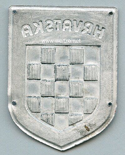 Kroatien 2. Weltkrieg : arm badge for Croatian legion in italian army so called "lako prijevozni zdrug" - Croatian Light Transport Detachment - Legione croata autotransportabile Bild 2