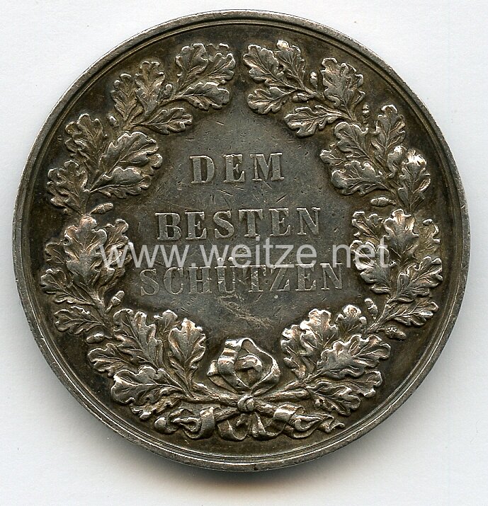 Sachsen Königreich Nicht tragbare Medaille "Dem besten Schützen" Bild 2