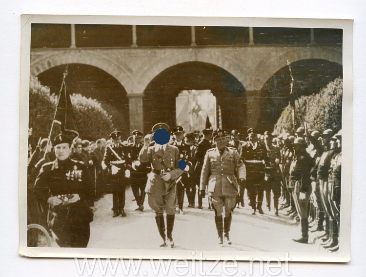 III. Reich Pressefoto. Gefallenenehrung in Florenz. 9.5.1938.