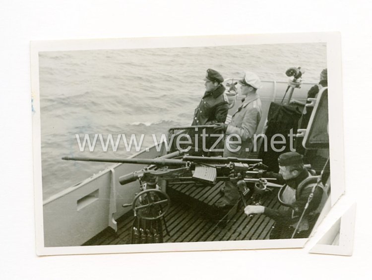 Kriegsmarine Foto, Übung am 2 cm Flakgeschütz 