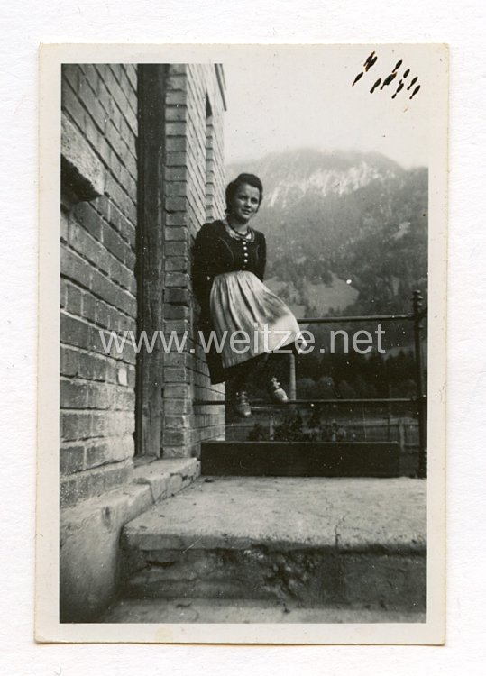 III. Reich Foto, Frau aus Obersdorf in Tracht 