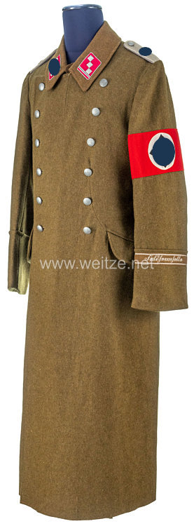 SA-Standarte "Feldherrnhalle" Mantel für einen SA-Obersturmführer, um 1942