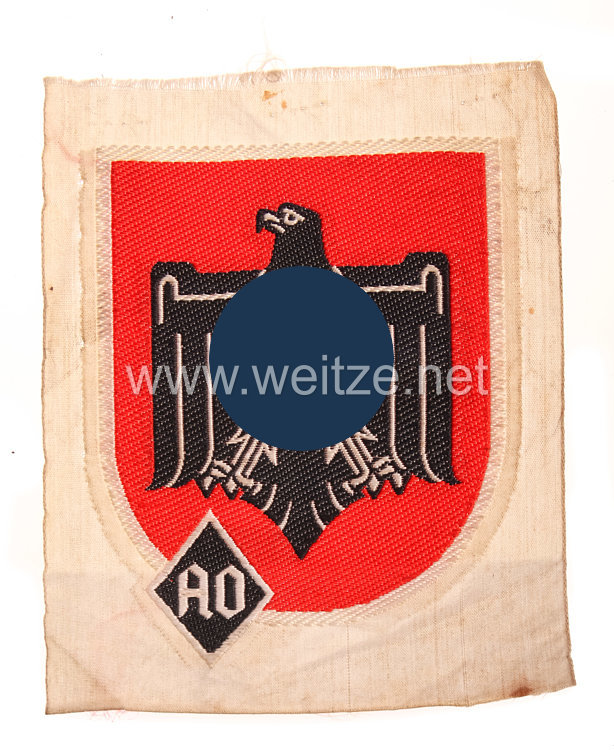 NS Reichsbund für Leibesübungen/Auslandsorganisation NSRL/AO kleines Emblem für die Sporthose