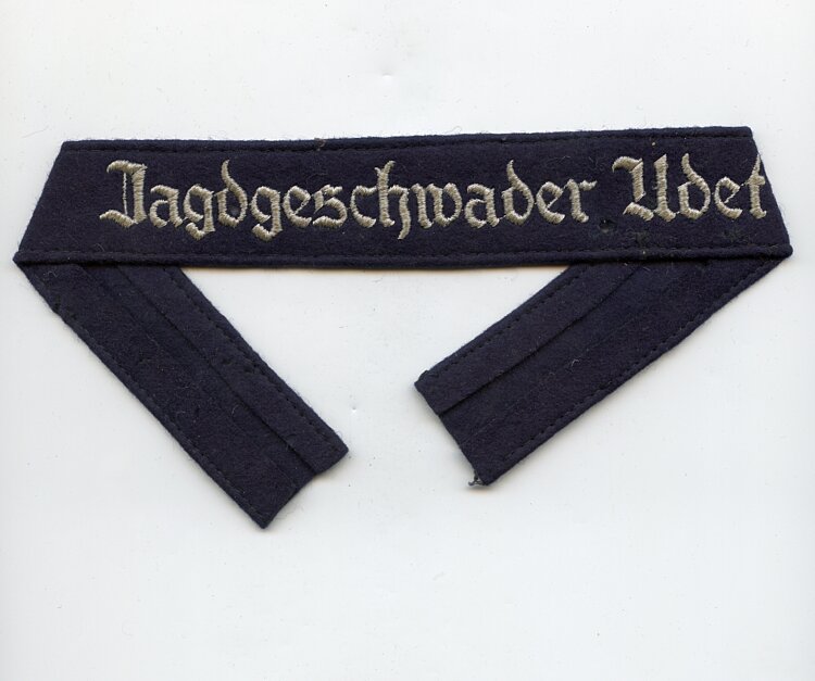 Luftwaffe Ärmelband "Jagdgeschwader Udet" für Mannschaften