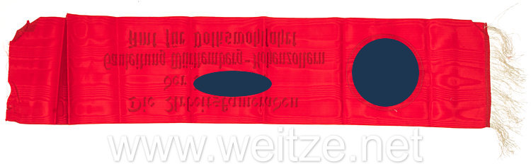 NSDAP Kranzschleife für einen verstorbenen Kameraden der Gauleitung Württemberg-Hohenzollern Bild 2