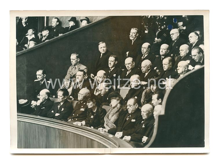 3. Reich Pressefoto: erste Sitzung des Großdeutschen Reichstages