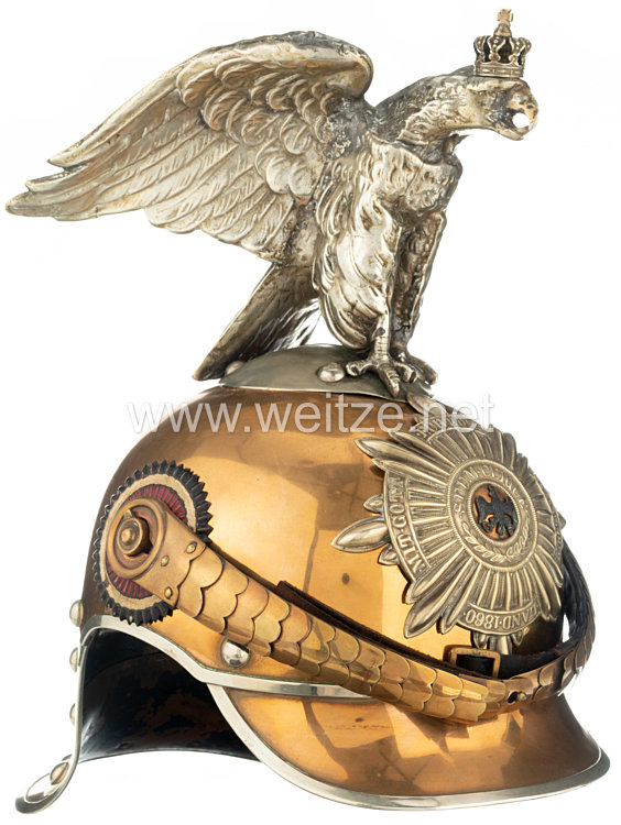 Preußen Helm Modell 1889/97 für Mannschaften im Regiment Garde du Corps, bzw. Garde-Kürassier-Regiment