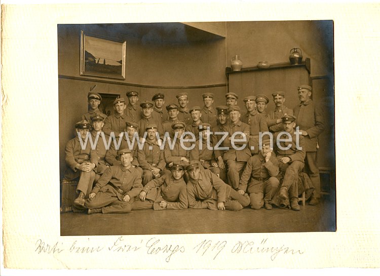 Weimarer Republik Mannschaftsfoto, Angehörige eines Freikorps in München Mai 1919