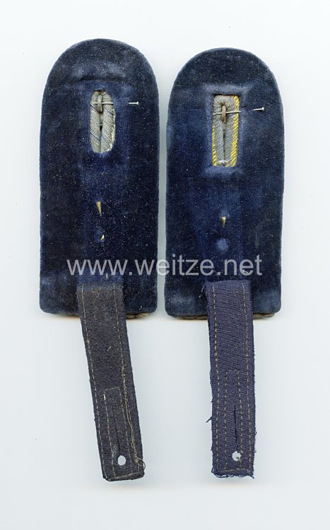 Preußen 1. Weltkrieg Militär-Intendantur Paar Schulterstücke feldgrau für einen Intendanturdiätar Bild 2