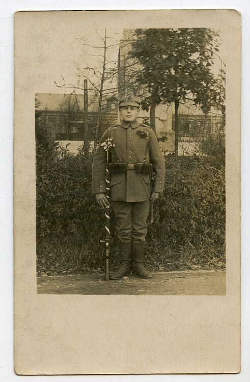 1.Weltkrieg Foto, Angehöriger des Deutschen Heeres 6.Regiment