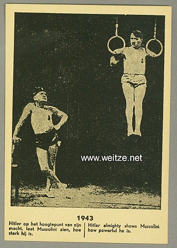 III. Reich - holländische Hetzpropaganda-Postkarte 