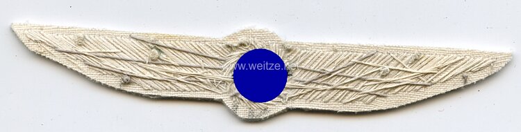 DLV/NSFK Flugzeugführerabzeichen - Ausführung für die weiße Sommeruniform Bild 2