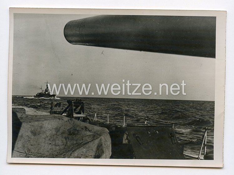 Kriegsmarine Pressefoto: Zerstörerfarht auf den Atlantik 15.7.1944