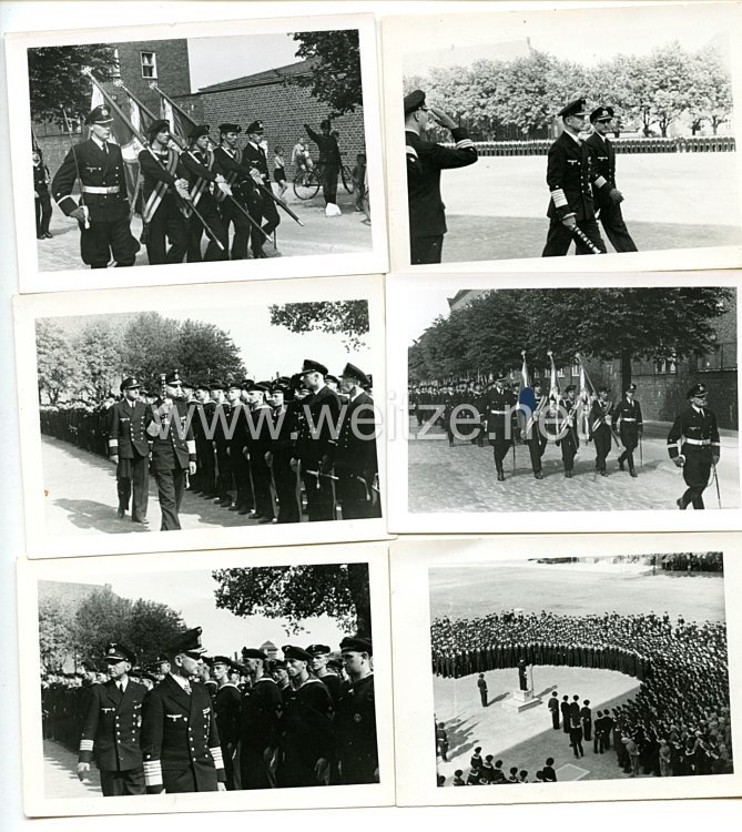 Kriegsmarine Fotogruppe, Großadmiral Karl Dönitz beim Besuch in der Frankenkaserne in Stralsund