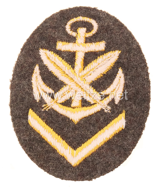 Kriegsmarine Ärmelabzeichen Oberschreibermaat für die feldgraue Uniform Bild 2