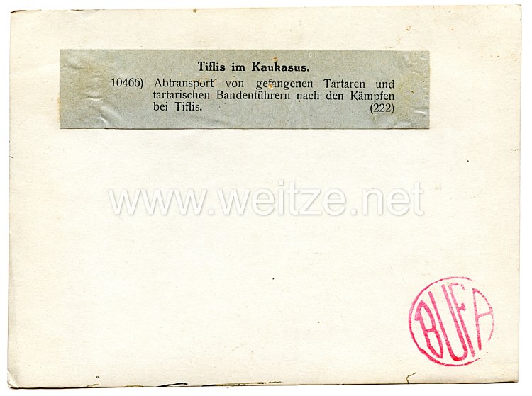 1. Weltkrieg Deutsches Kaiserreich Pressefoto: Tilfis im Kaukasus Bild 2