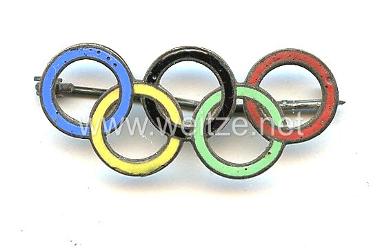 XI. Olympischen Spiele 1936 Berlin - Olympische Ringe