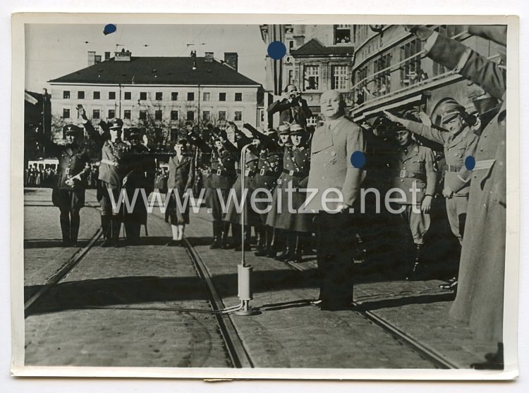 III. Reich Pressefoto. Die Hauptstadt der Bewegung begrüßte die österreichischen Kameraden. 15.3.1938.