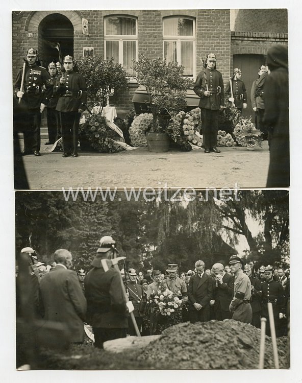 III. Reich Fotos, Beisetzung eines Feuermannes