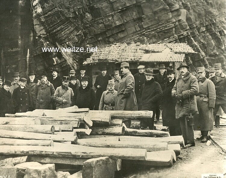 1.Weltkrieg Pressefoto "Reise der österr. ungar. Delegation in die besetzten Gebiete Italiens"