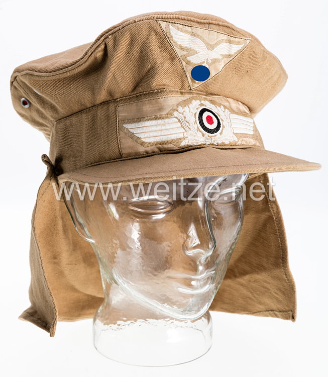 Luftwaffe Afrikakorps Tropenschirmmütze 