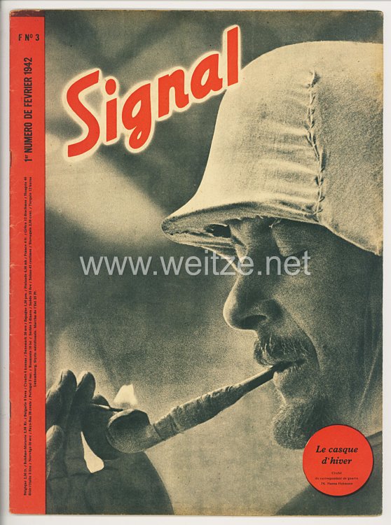 Signal - Sonderausgabe der " Berliner Illustrierten Zeitung " - Jahrgang 1942 Heft Nr. F 3 ( französisch )