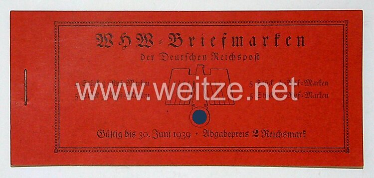 WHW - Deutsche Reichspost Markenheftchen
