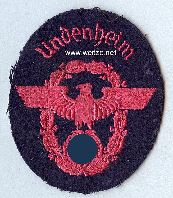 III. Reich Feuerwehr Ärmeladler " Undenheim "