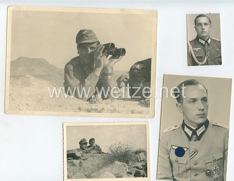 Wehrmacht Heer Fotokonvolut, Ritterkreuzträger Leutnant Helmut Gruber II. Panzergrenadier-Regiment 125