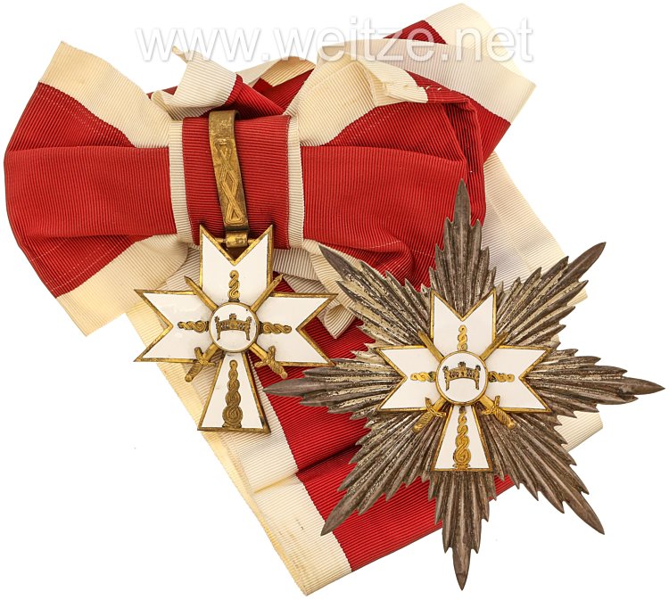 Kroatien 2. Weltkrieg Orden der Krone König Zvonimirs Großkreuz Satz mit Schwertern