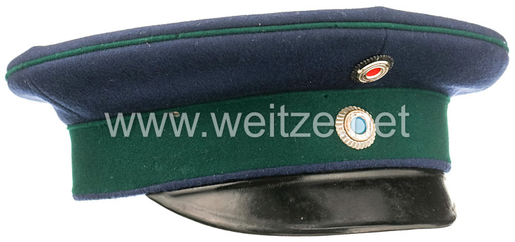 Bayern Schirmmütze für einen Offizier im 1. oder 2. Jäger-Bataillon, bzw. 1. MG-Abteilung