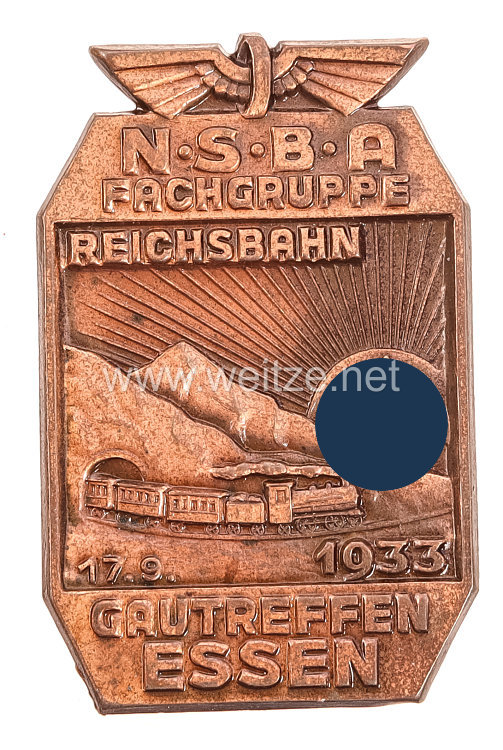 NSBA Nationalsozialistische Beamtenabteilung Fachgruppe Reichsbahn Gautreffen Essen 17.9.1933