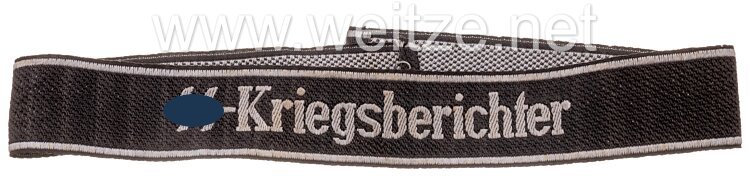 Waffen-SS Ärmelband "SS-Kriegsberichter" für Mannschaften