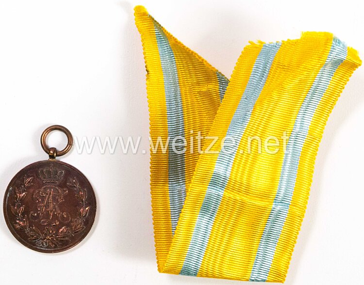 Sachsen Königreich Friedrich-August Medaille in Bronze