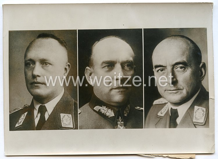 Wehrmacht Heer Pressefoto: Führer der militärischen Unternehmungen zum Schutz der Neutralität des Nordens 10.4.1940