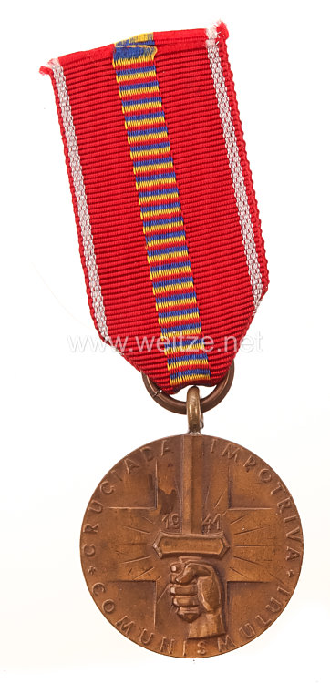Rumänien Medaille Kreuzzug gegen den Kommunismus 1941
