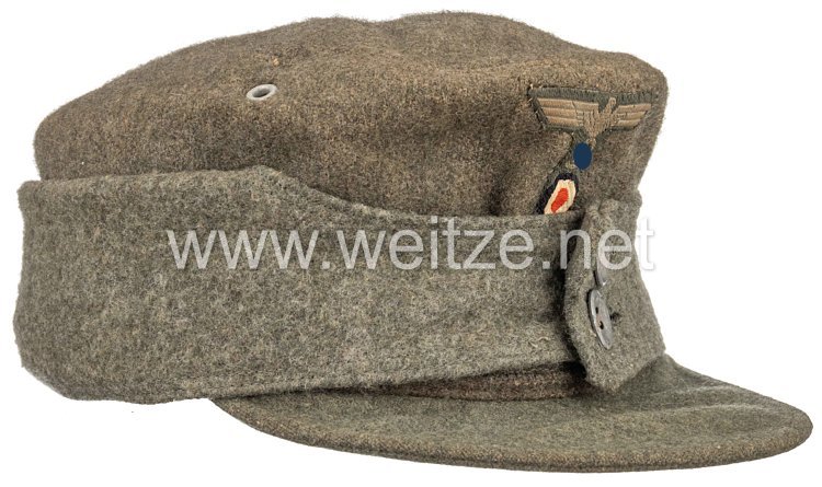 Wehrmacht Einheitsfeldmütze M 43 für Mannschaften der Jägertruppe 